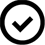 checkmark with circle border