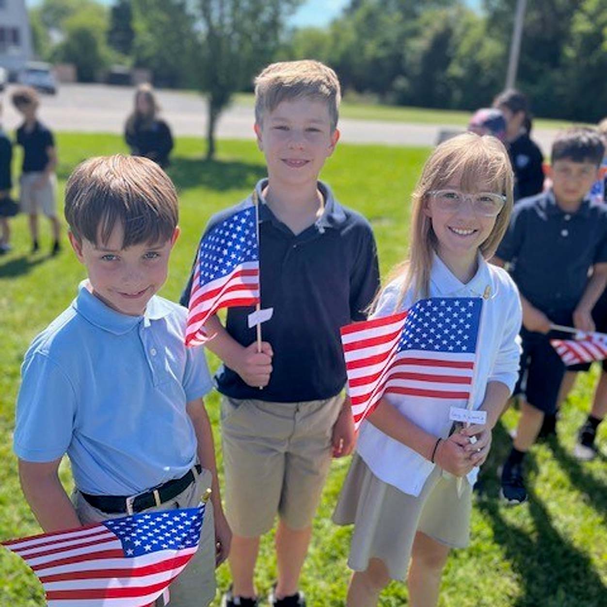 Kids Enjoying Flag Day